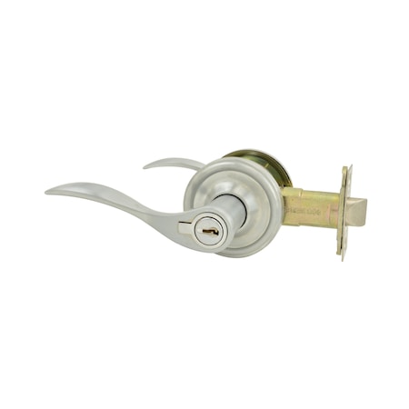 Weslock Left HBordeau Entry Lock ADJ Latch Full Lip Strike Satin Chrome L0640UDUDSL23